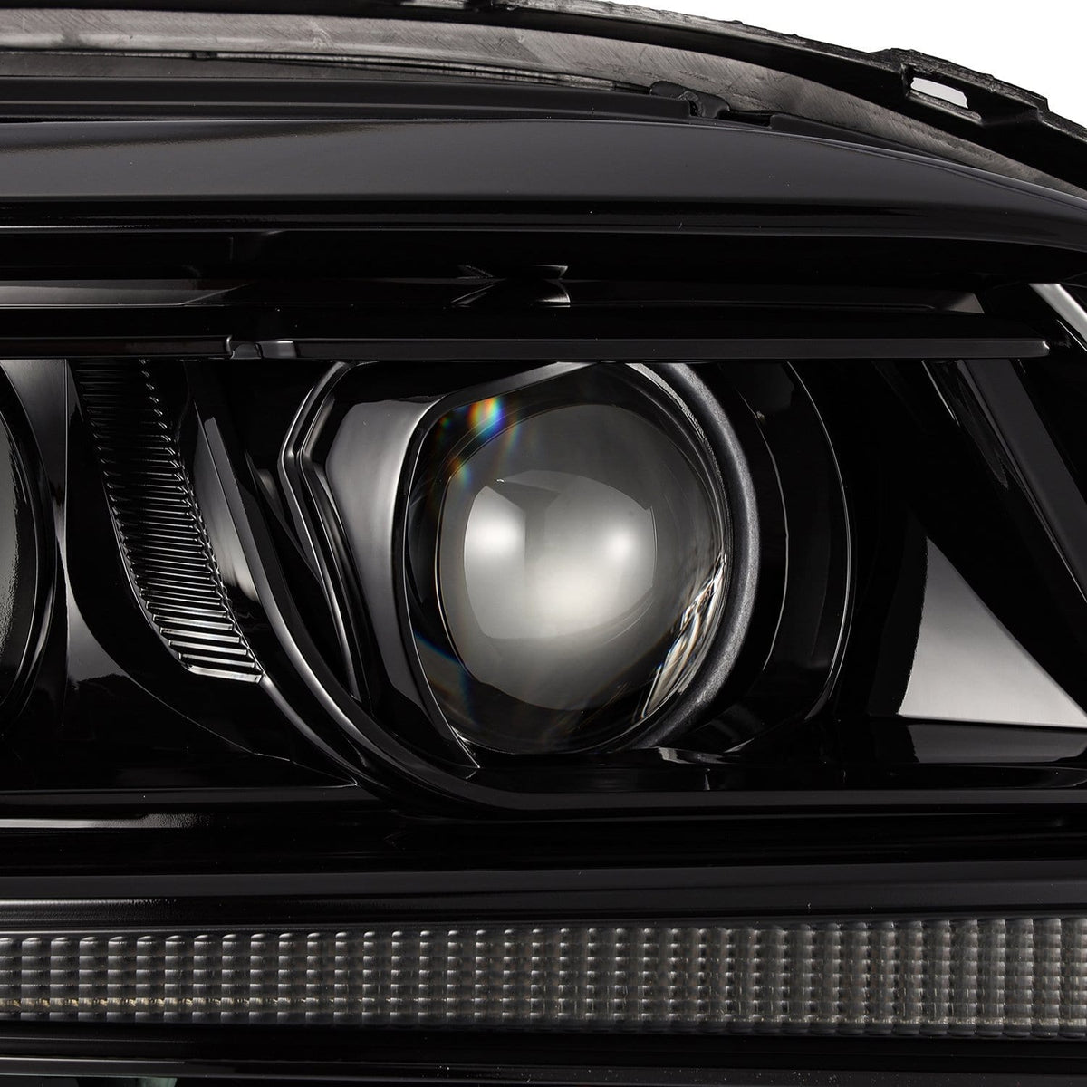 AlphaRex 880765 11-21 Toyota Sienna LUXX LED Projector Headlights Plank Style Alpha Black with Sequential Signal/DRL