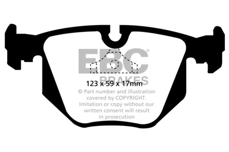 EBC 94-96 BMW 840 4.0 (E31) Greenstuff Rear Brake Pads DP2871