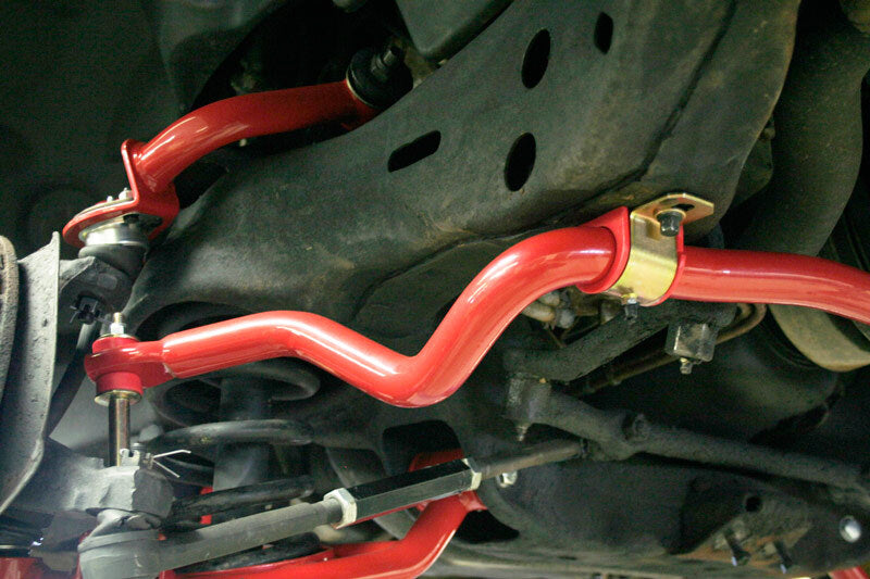 UMI Performance 3035-R 1.25in Solid Chrome Moly Front Sway Bar Red