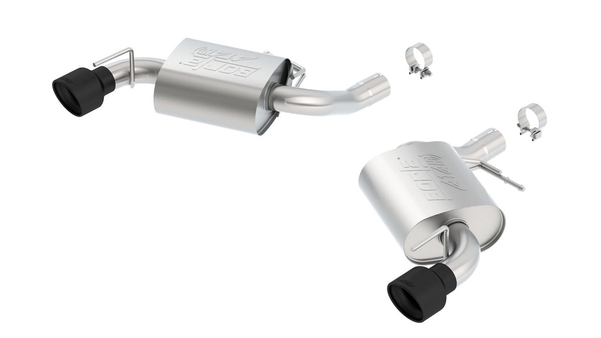 Borla 11923CB Axle-Back Exhaust System ATAK with Black Coated Tips for 2016-2024 Chevrolet Camaro SS