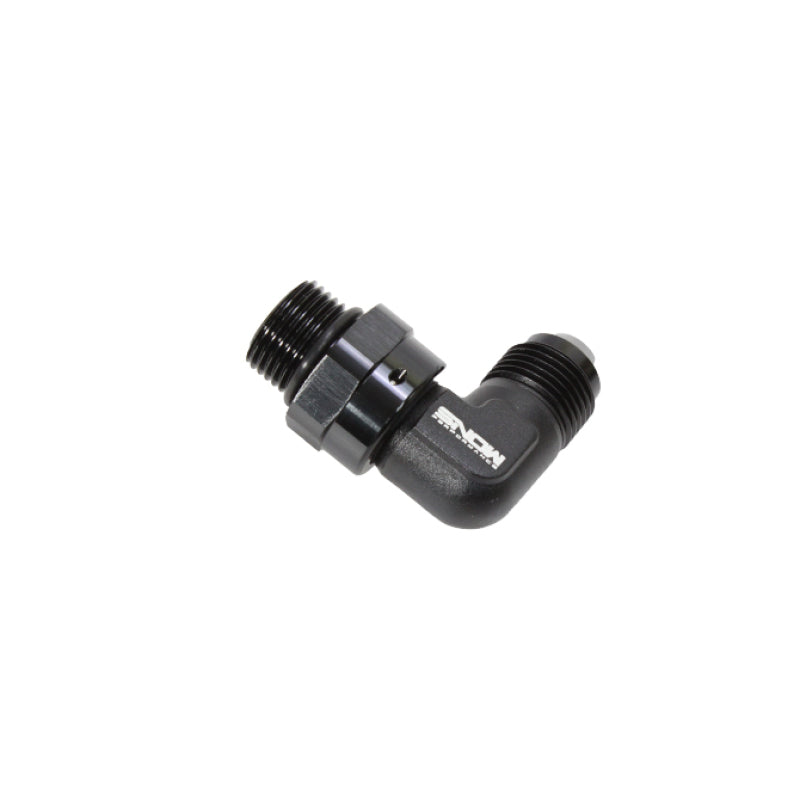 Snow Performance SNF-60889 -8 ORB to -8AN 90 Degree Swivel Fitting (Black)