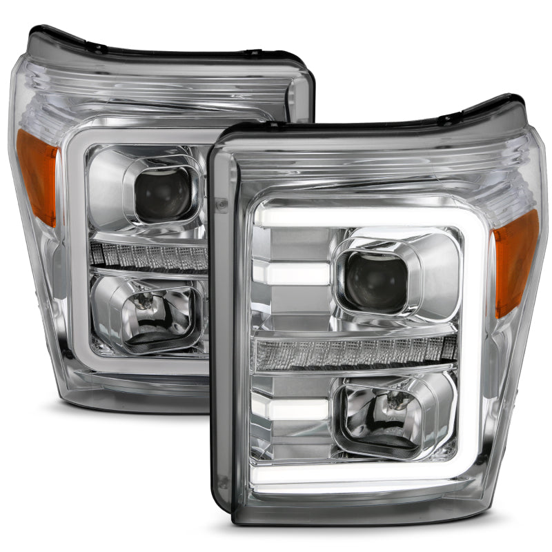 ANZO 2011-2016 Ford F-250 Super Duty LED Projector Headlights