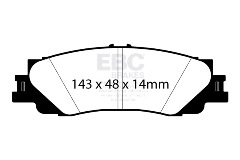 EBC 2022+ Lexus LX600 3.5TT Extra Duty Rear Brake Pads ED92461