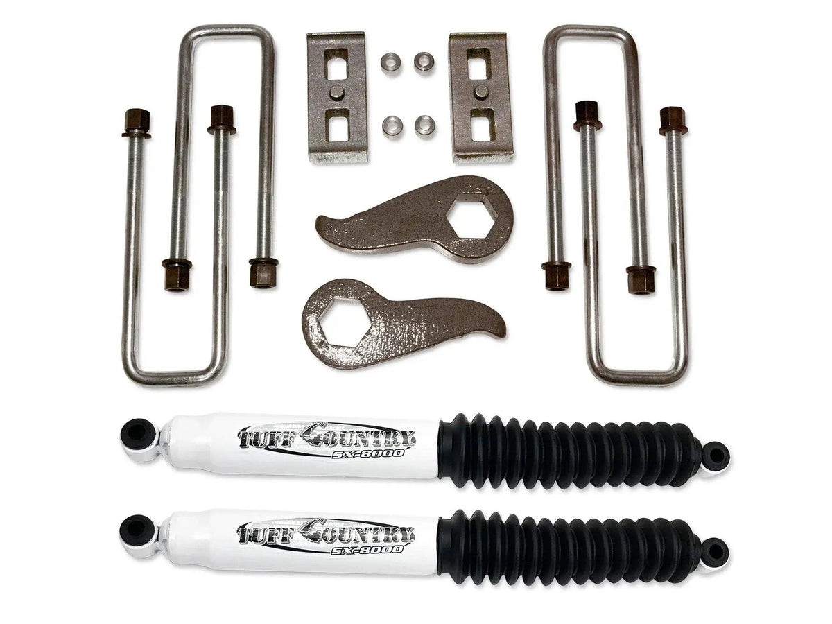 Tuff Country 12034 2in Lift Kit (Rear Lift Blocks) No Shocks for 2011-2019 Silverado 2500HD 4WD/2WD