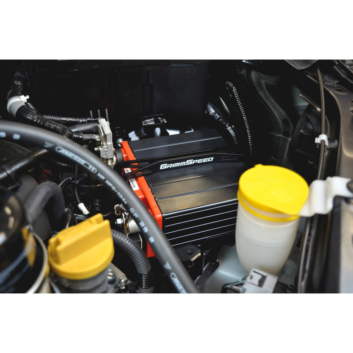 GrimmSpeed GRM121034 for 08-14 Subaru WRX STI Lightweight Battery Mount Kit - Red