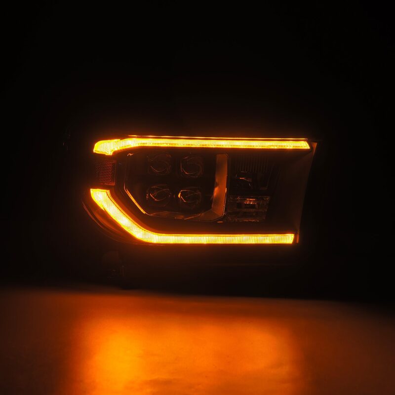 AlphaRex 880819 07-13 Toyota Tundra / 08-17 Sequoia NOVA LED Projector Headlights Chrome with Activation Light Sequential Signal + DRL