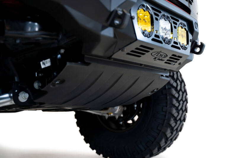 Addictive Desert Designs for 21-22 Ford Bronco Bomber Front Bumper (w/ 3 Baja Designs LP4 Mounts)