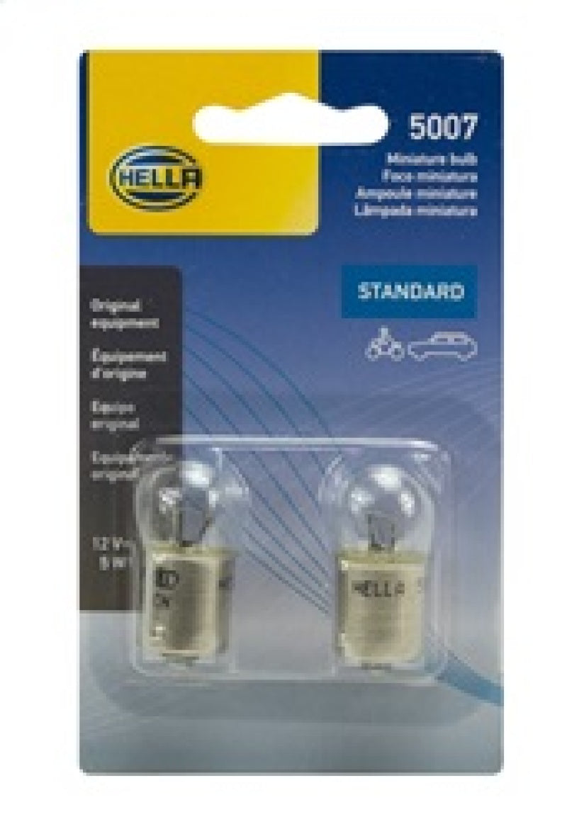 HELLA 5007TB 5007 12V 5W BA15s B6 Bulbs Pair