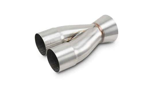 Vibrant 2-1 SS Merge Collectors (2-1/2in Inlet Slipover ID 3-1/2in Outlet OD)
