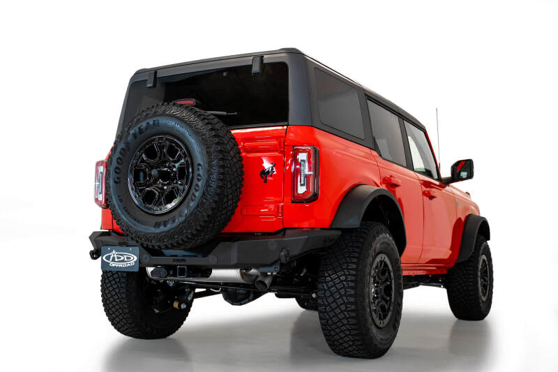 Addictive Desert Designs for 2021+ Ford Bronco Rock Fighter Rear Bumper - Hammer Black