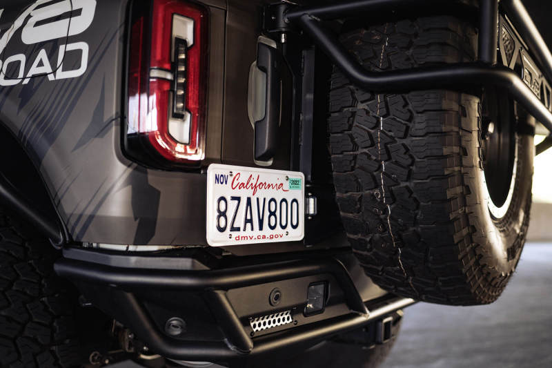 DV8 Offroad 21-23 Ford Bronco Rear License Plate Relocation Bracket - #LPBR-03