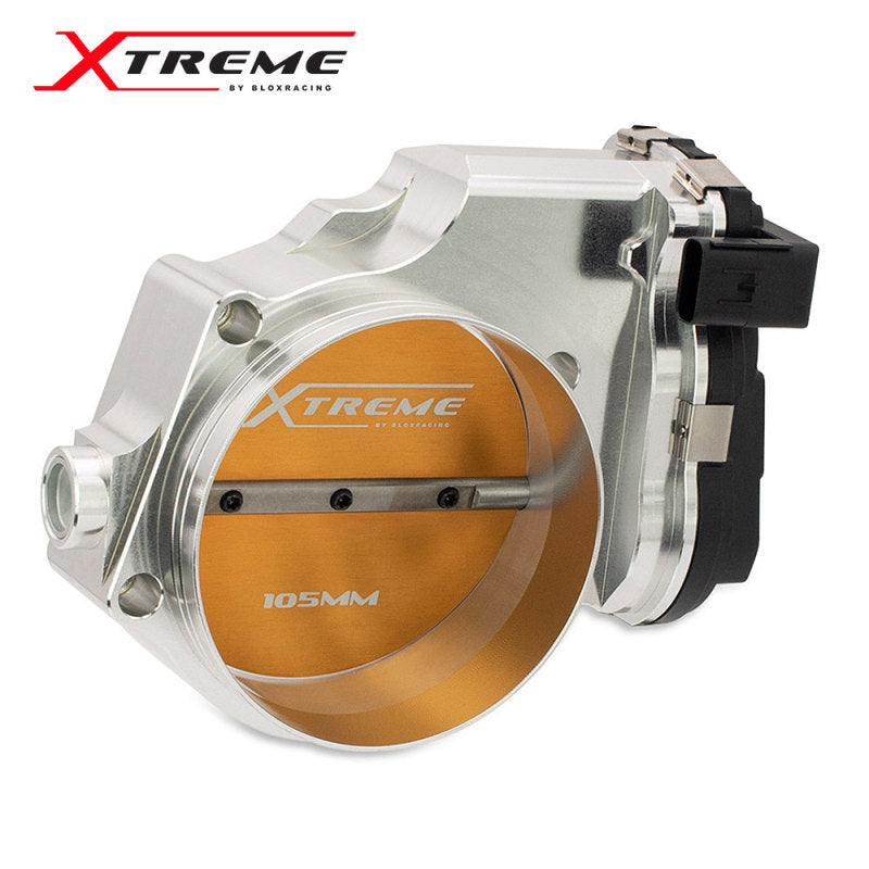 BLOX Racing 2015 and Newer Dodge Hellcat / Jeep Trackhawk 6.2L 105mm Electronic Billet Throttle Body - Silver BXIM-00255-SI