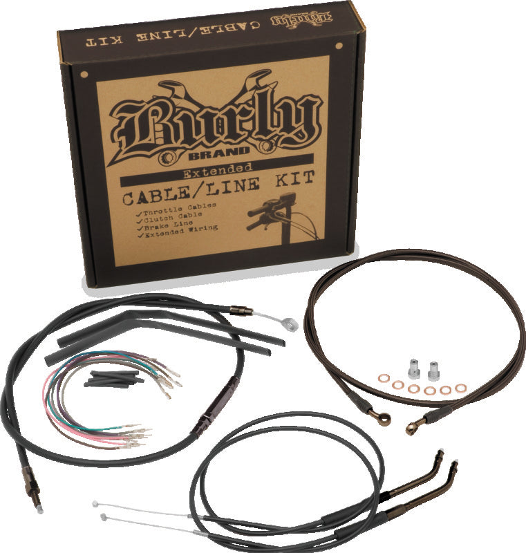 Burly Brand B30-1196 Control Kit 14 in T-Bar for 2008-2011 Harley-Davidson Dyna