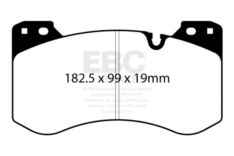 EBC Racing 2021+ BMW M3/M4 / 2023+ BMW M2 (G80/G82/G87) w/Cast Iron Rotor RP-1 Race Front Brake Pads DP82454RP1