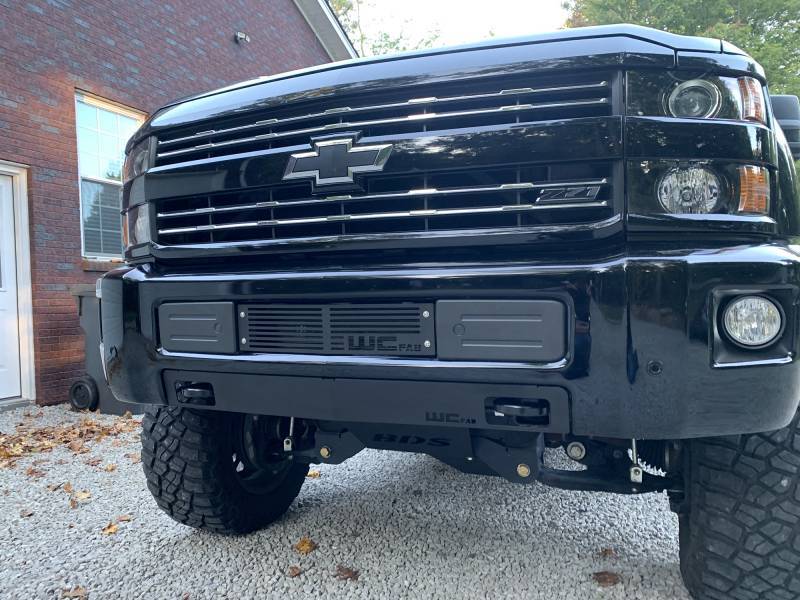 Wehrli Custom Fabrication WCF100425 Bumper Valance Filler Panel with Tow Hooks Raw Finish for 2015-2019 Chevrolet Silverado 2500 HD / 3500 HD