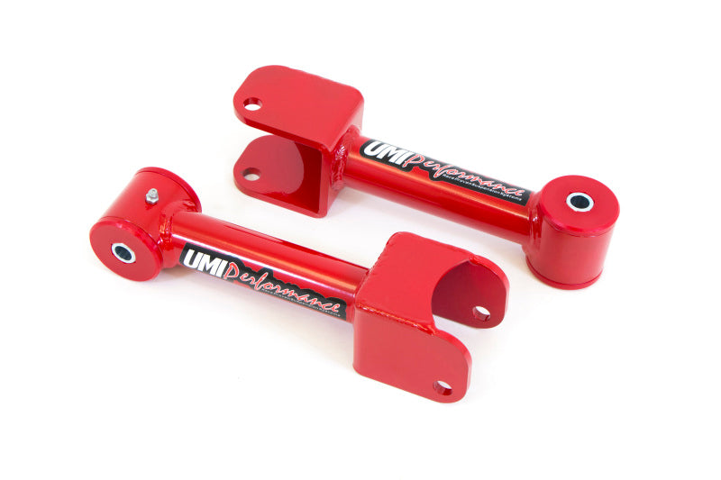 UMI Performance 1016-R Tubular Upper Control Arms Red for 1979-2004 Ford Mustang