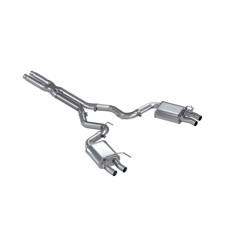 MBRP GT350/GT350R Dual Quad Split Rear Outlet 3in Cat Back T304 Exhaust