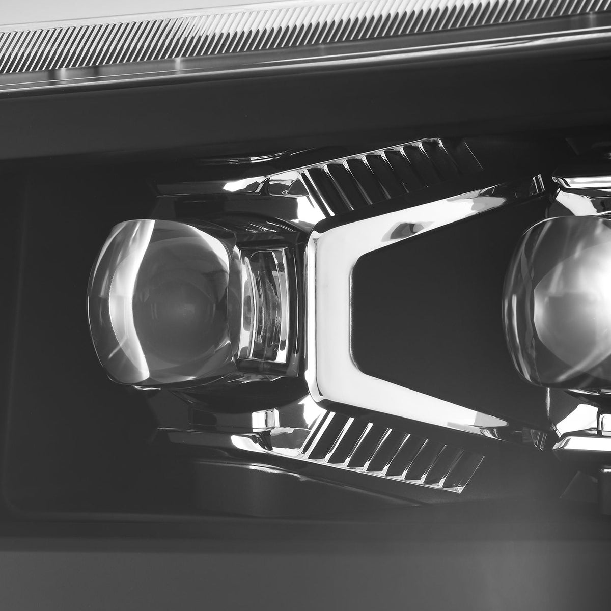 AlphaRex 880239 04-15 Chevrolet 1500 HD NOVA-Series LED Projector Headlights Black with Activation Light/Sequential Signal & Switchback DRL