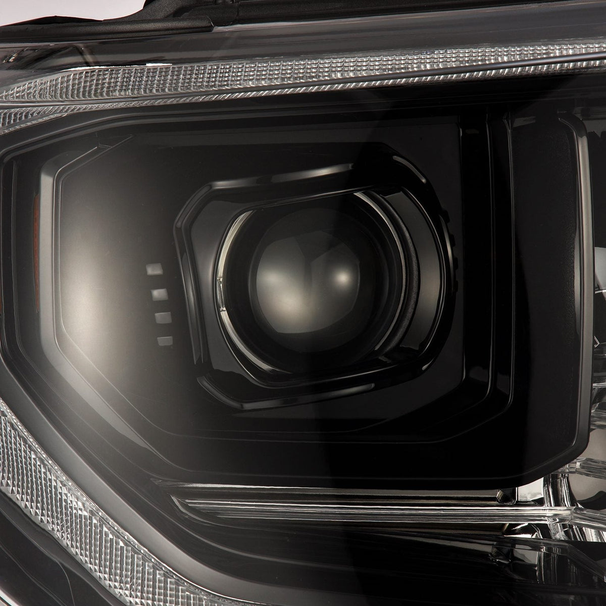 AlphaRex 880836 14-21 Toyota Tundra LUXX-Series LED Projector Headlights Alpha-Black with Activation Light & Sequential Signal + DRL