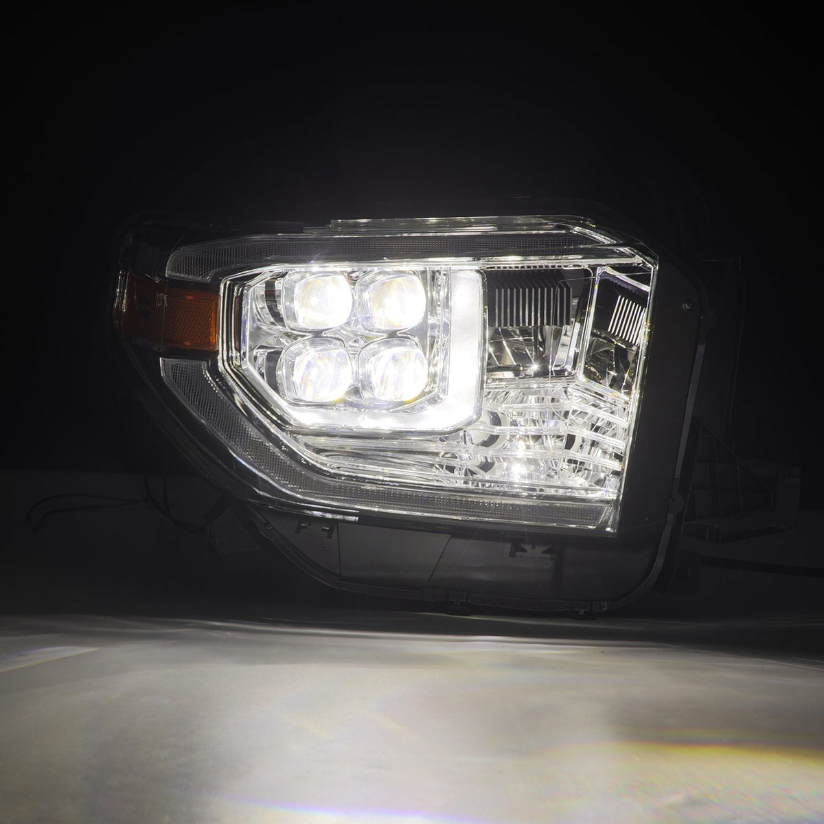 AlphaRex 880831 14-21 Toyota Tundra NOVA LED Projector Headlights Chrome with Activation Light & Sequential Signal + Switchback DRL