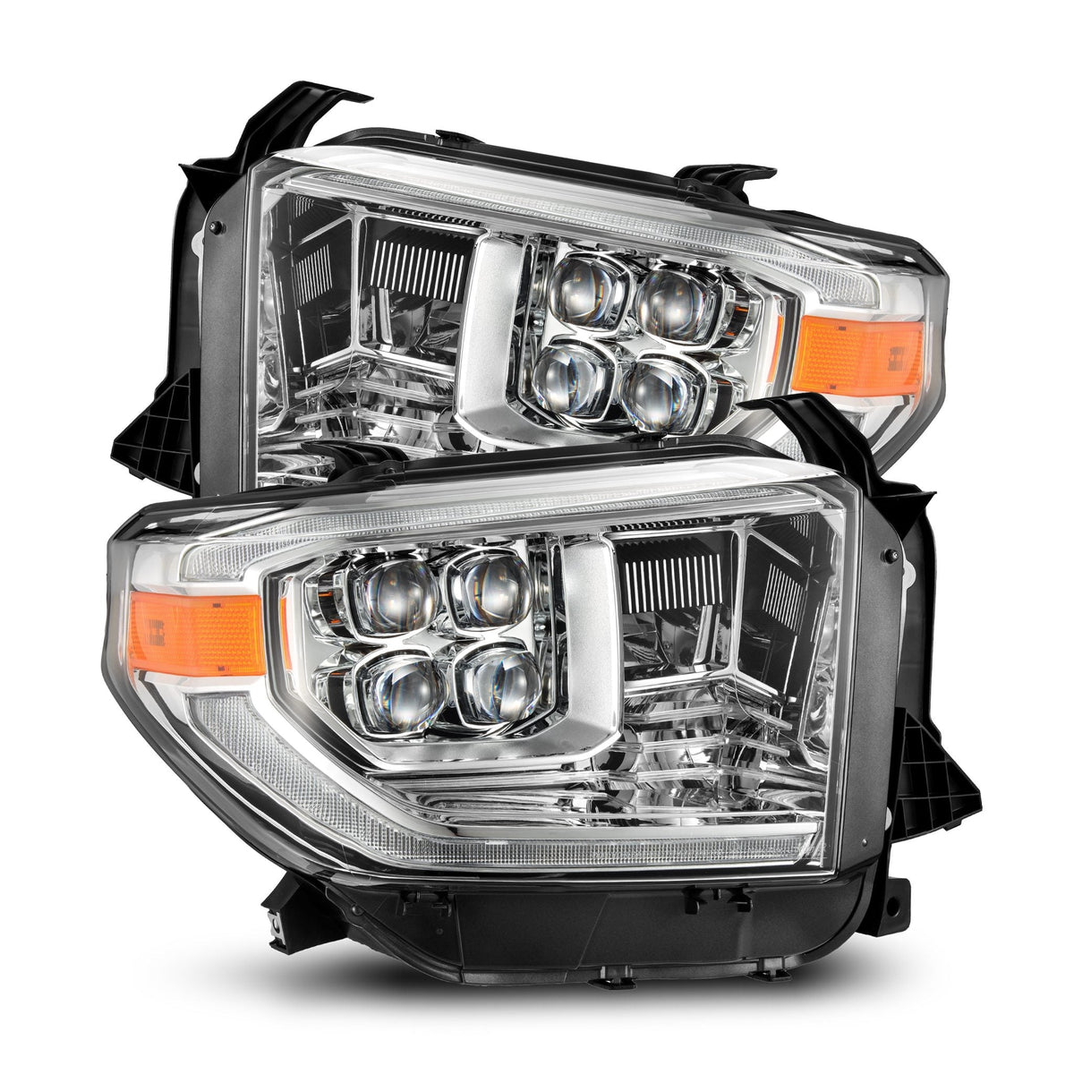 AlphaRex 880831 14-21 Toyota Tundra NOVA LED Projector Headlights Chrome with Activation Light & Sequential Signal + Switchback DRL