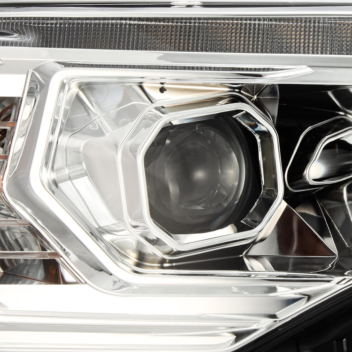 AlphaRex 880812 14-22 Toyota 4Runner LUXX-Series LED Projector Headlights Chrome with Activation Light & Sequential Signal + DRL