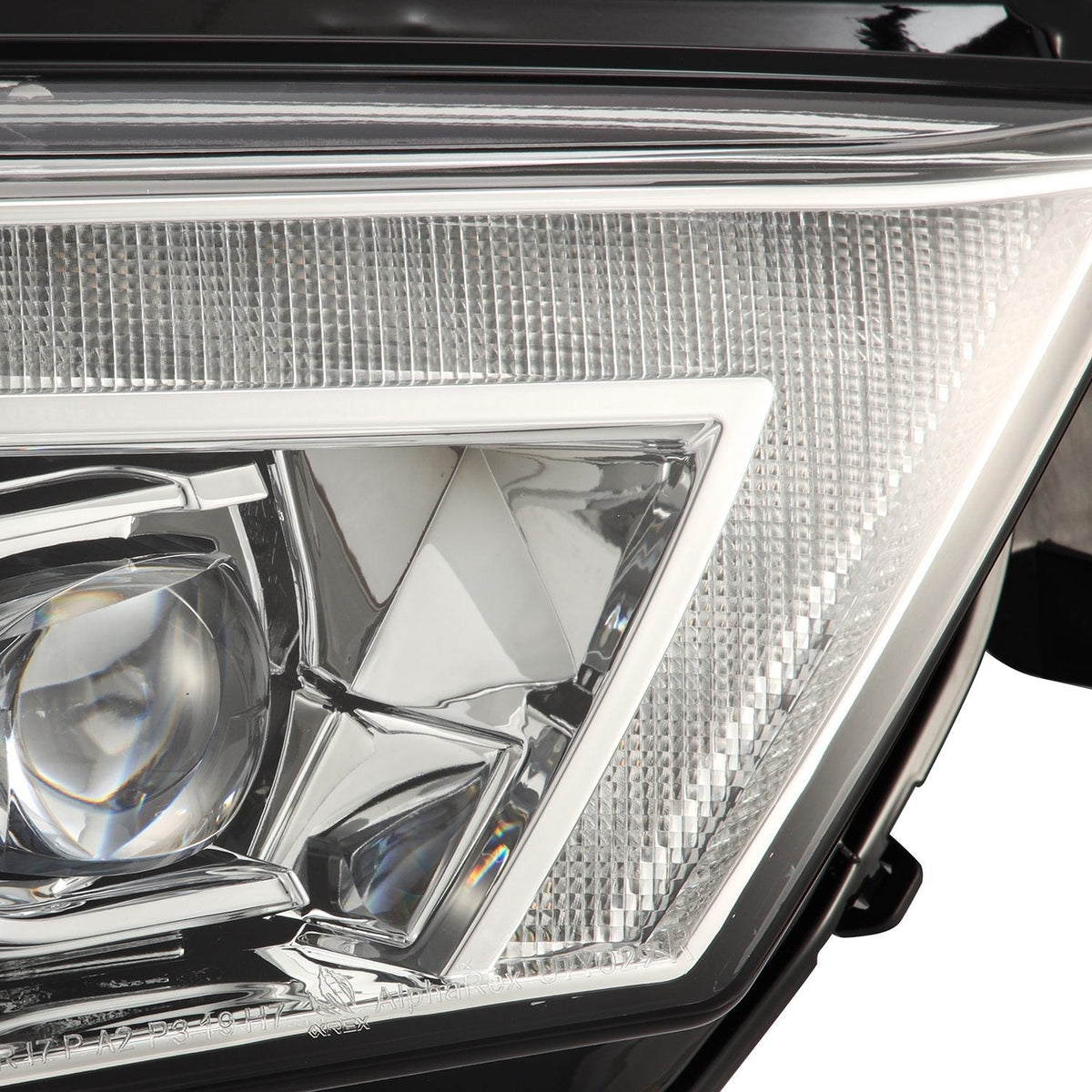 AlphaRex 880809 14-22 Toyota 4Runner NOVA LED Projector Headlights Chrome with Activation Light/Sequential Signal/DRL