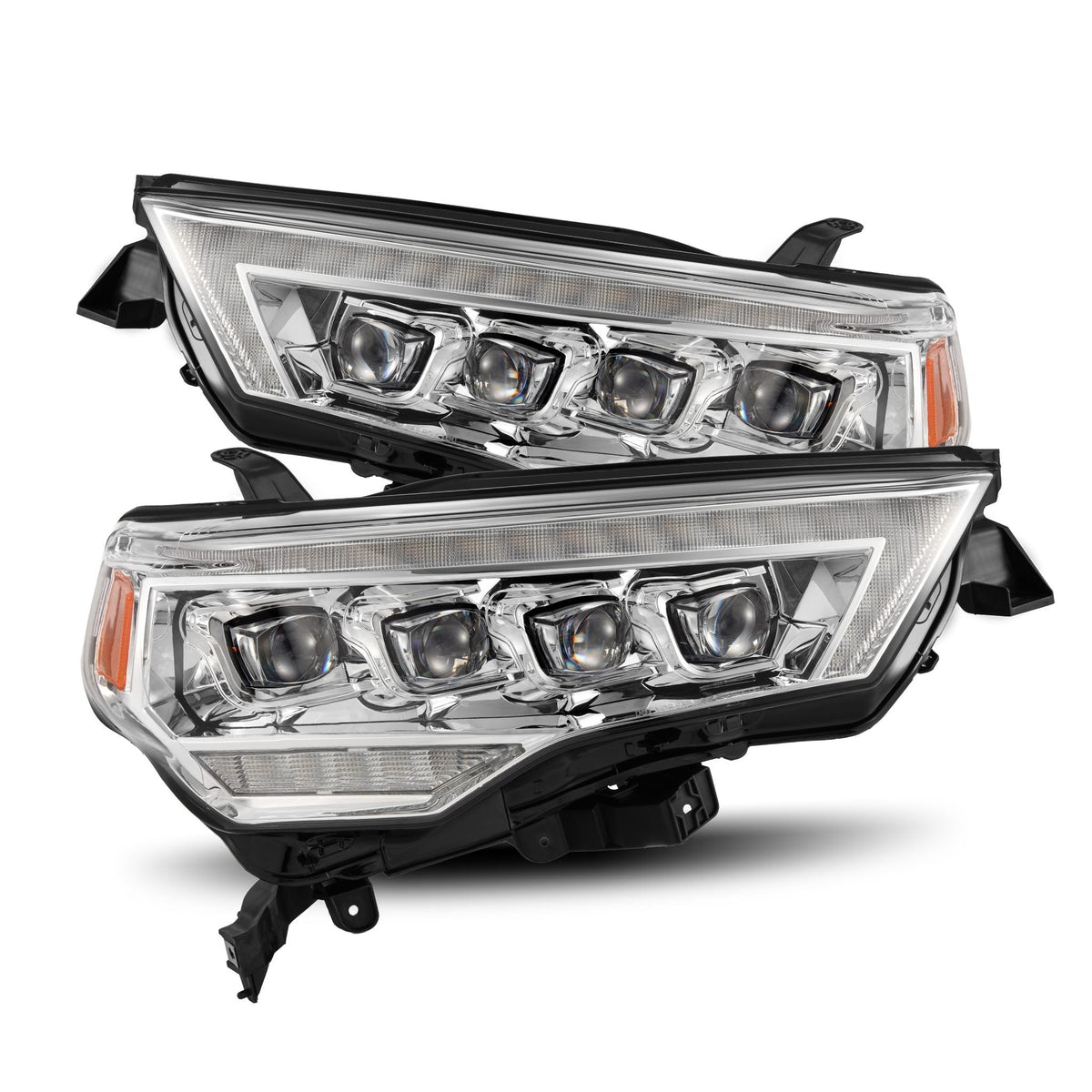 AlphaRex 880809 14-22 Toyota 4Runner NOVA LED Projector Headlights Chrome with Activation Light/Sequential Signal/DRL
