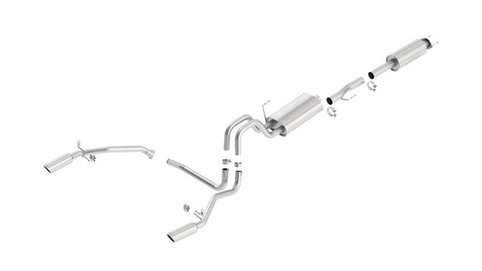Borla 140416 Cat-Back Exhaust System S-Type for 2011-2014 Ford F-150 (5.0L)