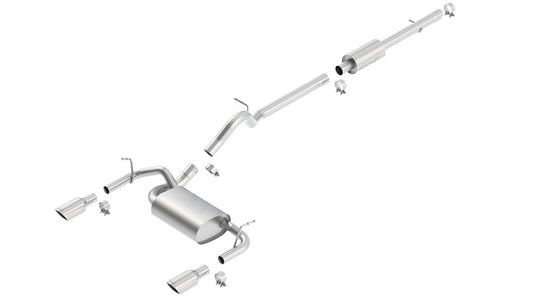 Borla 140459 Cat-Back Exhaust System Touring for 2012-2018 Jeep Wrangler (3.6L)