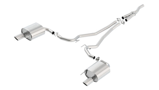 Borla 140584 Cat-Back Exhaust System S-Type for 2015-2023 Ford Mustang EcoBoost (2.3L)