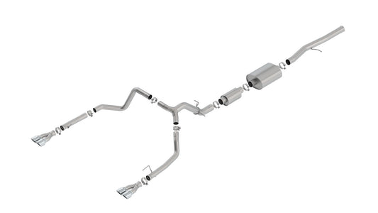 Borla 140783 Cat-Back Exhaust System S-Type for 2019-2023 Chevrolet Silverado 1500 / GMC Sierra 1500 (6.2L)