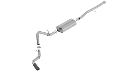 Borla 140793BC Cat-Back Exhaust System Touring with Black Chrome Tips for 2019-2026 Chevrolet Silverado 1500 / GMC Sierra 1500 (5.3L V8)