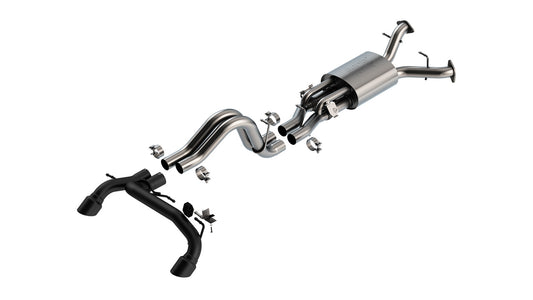 Borla 140934CB Cat-Back Exhaust System ATAK with Black Coated Tips for 2022-2026 Ford Bronco Raptor (3.0L V6 Twin Turbo)