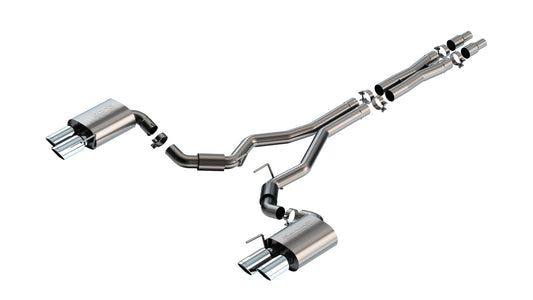 Borla 140969 Cat-Back Exhaust System S-Type for 2024-2026 Ford Mustang GT (5.0L V8, without Active Exhaust)
