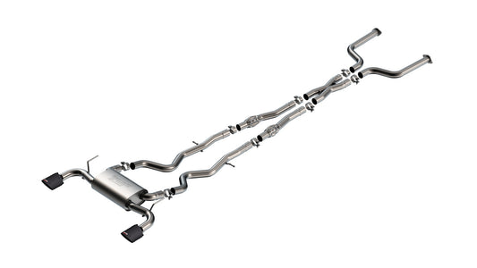 Borla 140977CFBA Cat-Back Exhaust System S-Type with Carbon Fiber Tips for 2016-2024 Infiniti Q50