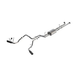 Borla 141022BC 07-08 Toyota Tundra 5.7L ATAK Cat-Back Exhaust - 4in Black Chrome - #141022BC
