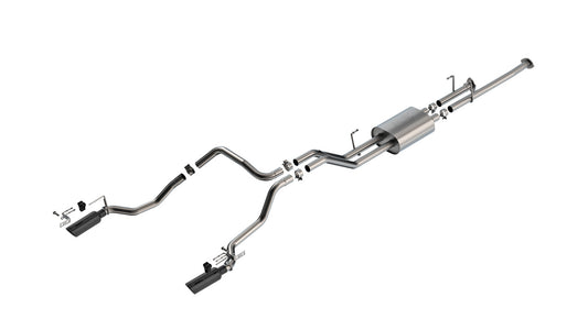 Borla 141026BC Cat-Back Exhaust System ATAK with Black Chrome Tips for 2009-2013 Toyota Tundra (4.6L/5.7L)