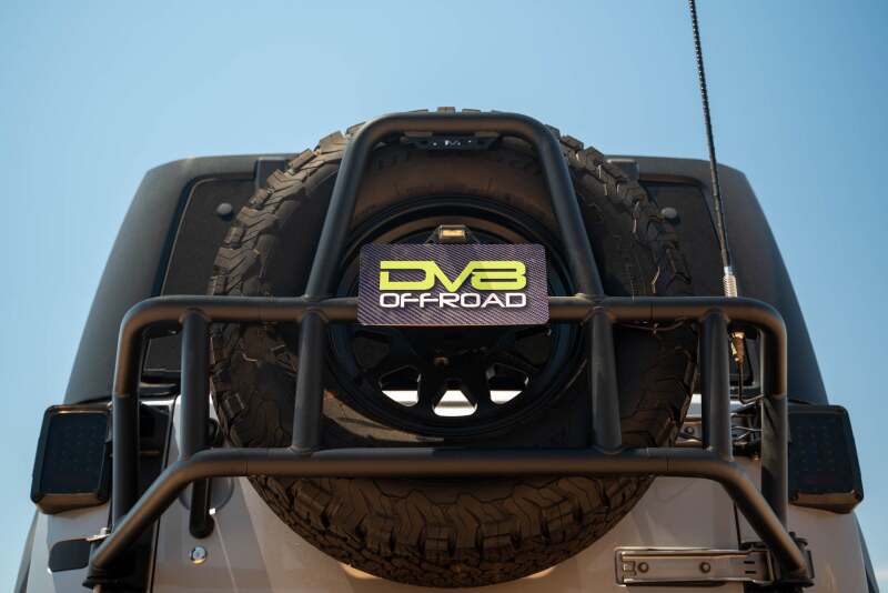 DV8 07-18 Jeep Wrangler JK Body Mounted Tire Carrier - #TCJK-14