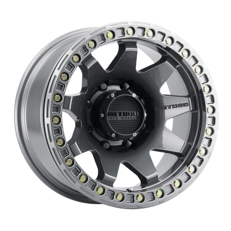 Method MR108 17x9 -44mm Offset 8x6.5 130.81mm CB Gloss Titanium with BH-H24125-38 Wheel