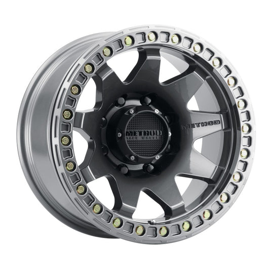 Method MR108 17x9 -44mm Offset 8x6.5 130.81mm CB Gloss Titanium with BH-H24125-38 Wheel