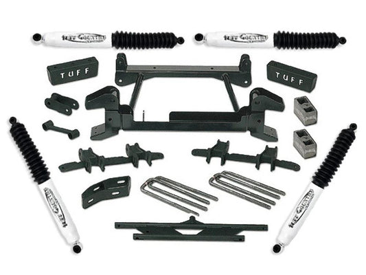 Tuff Country 14853KN 4in Lift Kit (Cast Lower Control Arms) SX8000 for 1992-1998 Suburban 2500 8-Lug