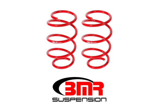 BMR 15-26 S550 Mustang Front Drag Version Lowering Springs - Red