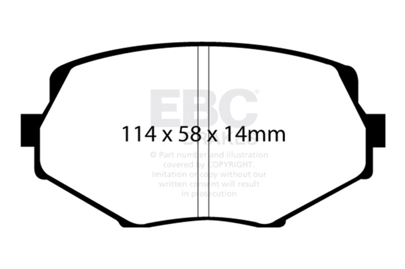 EBC 94-01 Mazda Miata MX-5 Bluestuff Front Brake Pads DP51002NDX