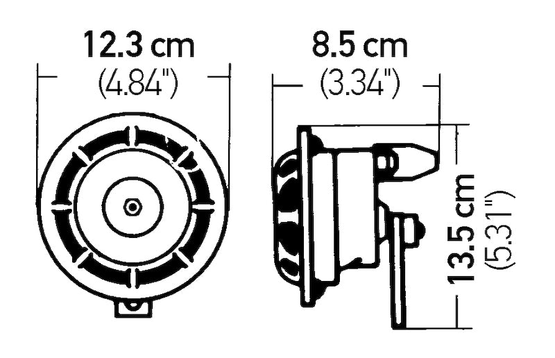HELLA 003399101 Supertone Horn Set 24V Black