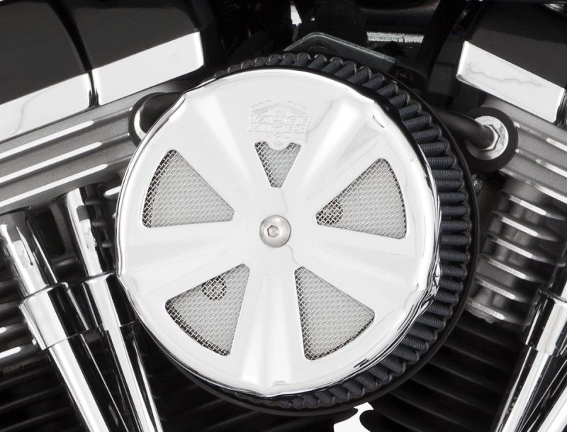 Vance & Hines 71017 Skullcap Crown Intake Cover Chrome