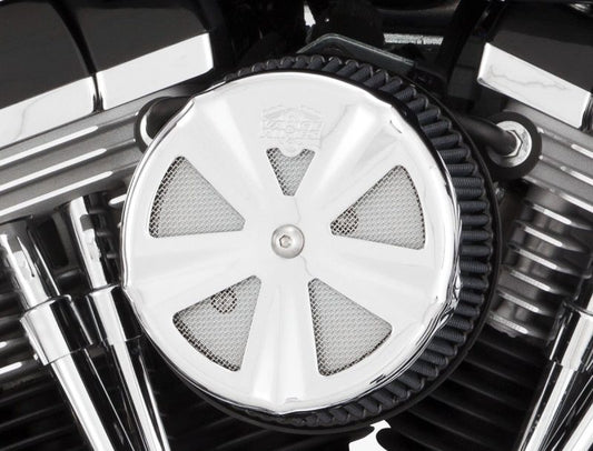 Vance & Hines 71017 Skullcap Crown Intake Cover Chrome