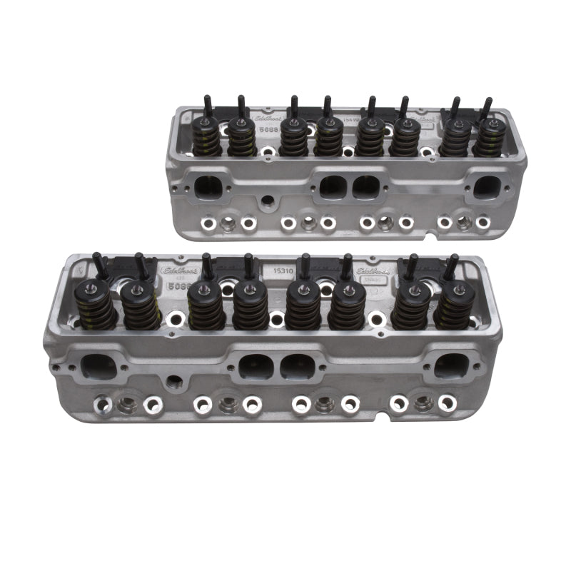 Edelbrock 5085 1 Pair Cylinder Head E-210 SBC 64cc Performer RPM (Complete Pair)