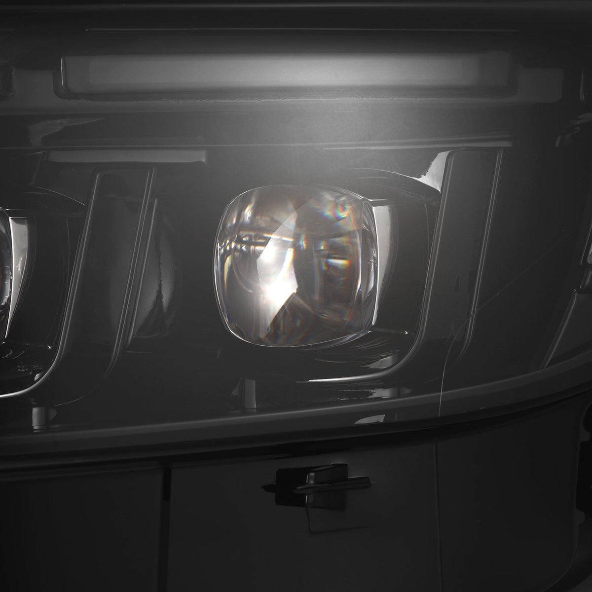 AlphaRex 880261 15-17 Ford Mustang NOVA LED Projector Headlights Alpha Black with Activation Light/Sequential Signal/Switch DRL