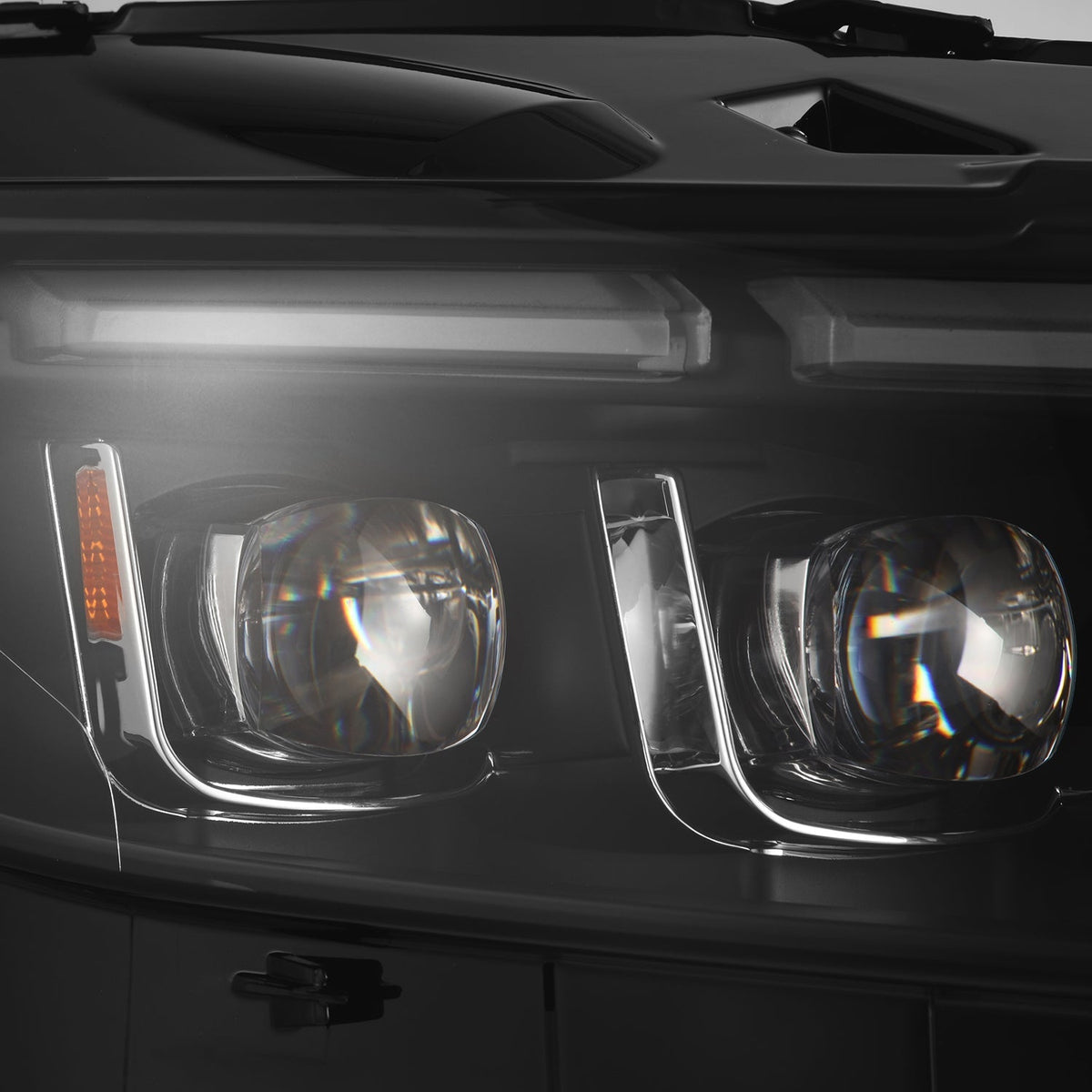AlphaRex 880262 15-17 Ford Mustang NOVA LED Projector Headlights Black with Activation Light/Sequential Signal/Switch DRL